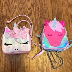 Unicorn Kids Accessories Set - Pink and Silver
